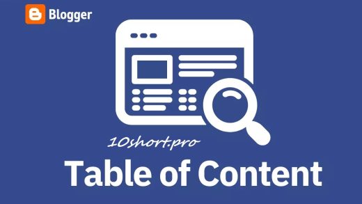 table of content in blogger