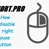 How to disable the right mouse button